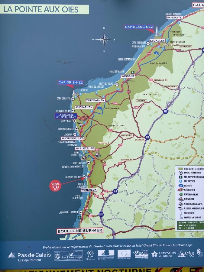 La Mer En Vue, Destination Naturelle Pour 2, Avec Wifi Et Parking Wimereux Exterior photo